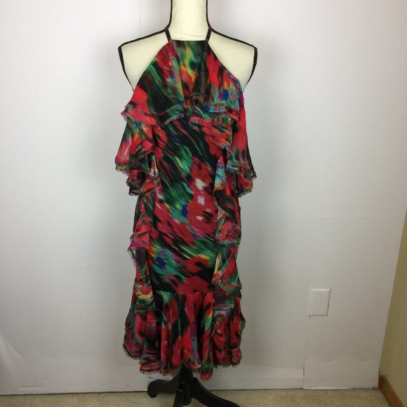Jason Wu Multicolor Halter Dress - Picture 3 of 16